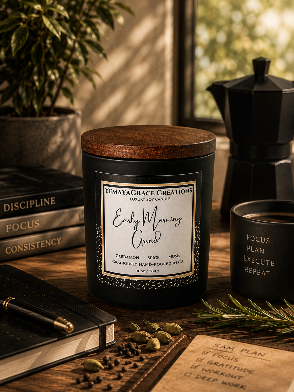 Early Morning Grind Candle
