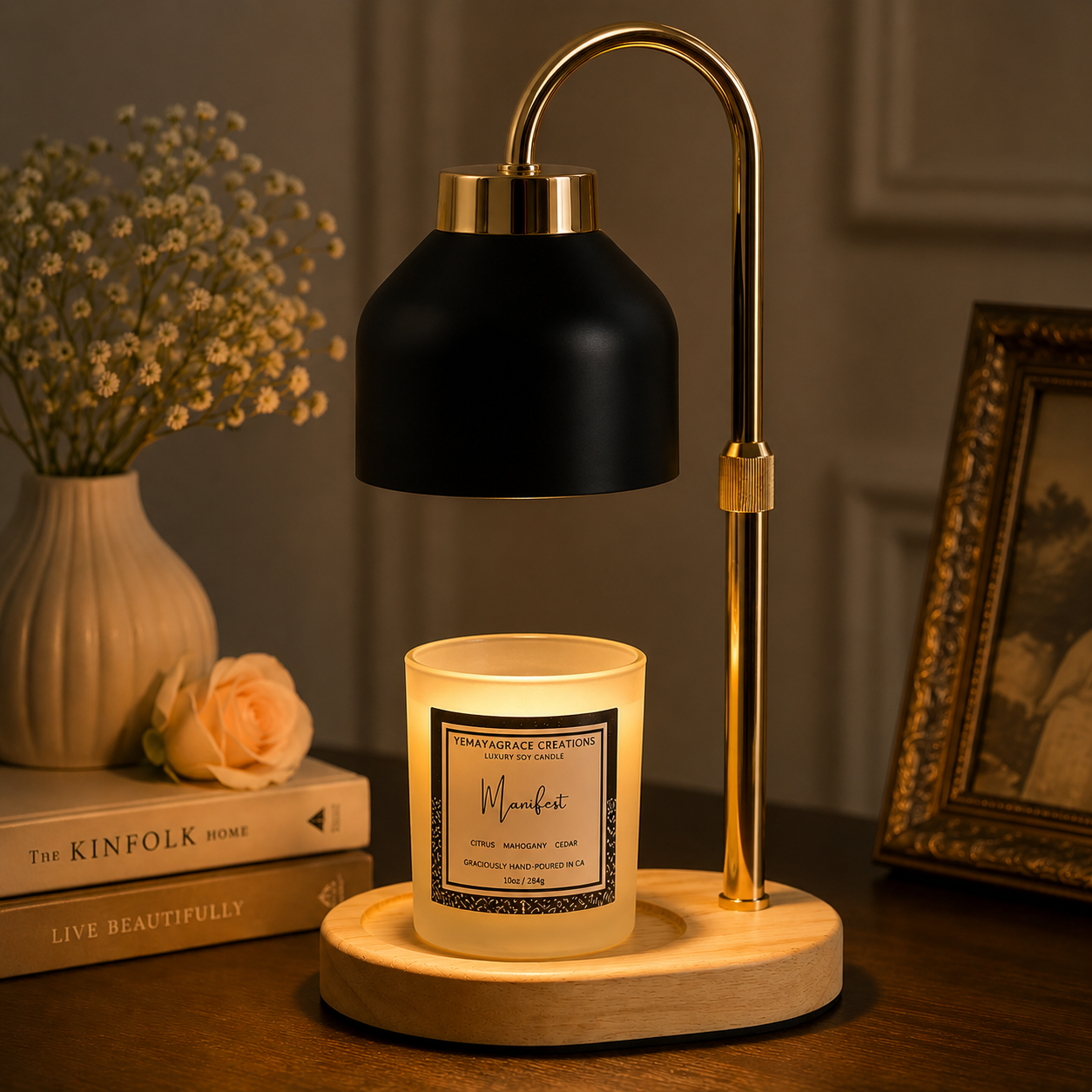 Obsidian Candle Warmer