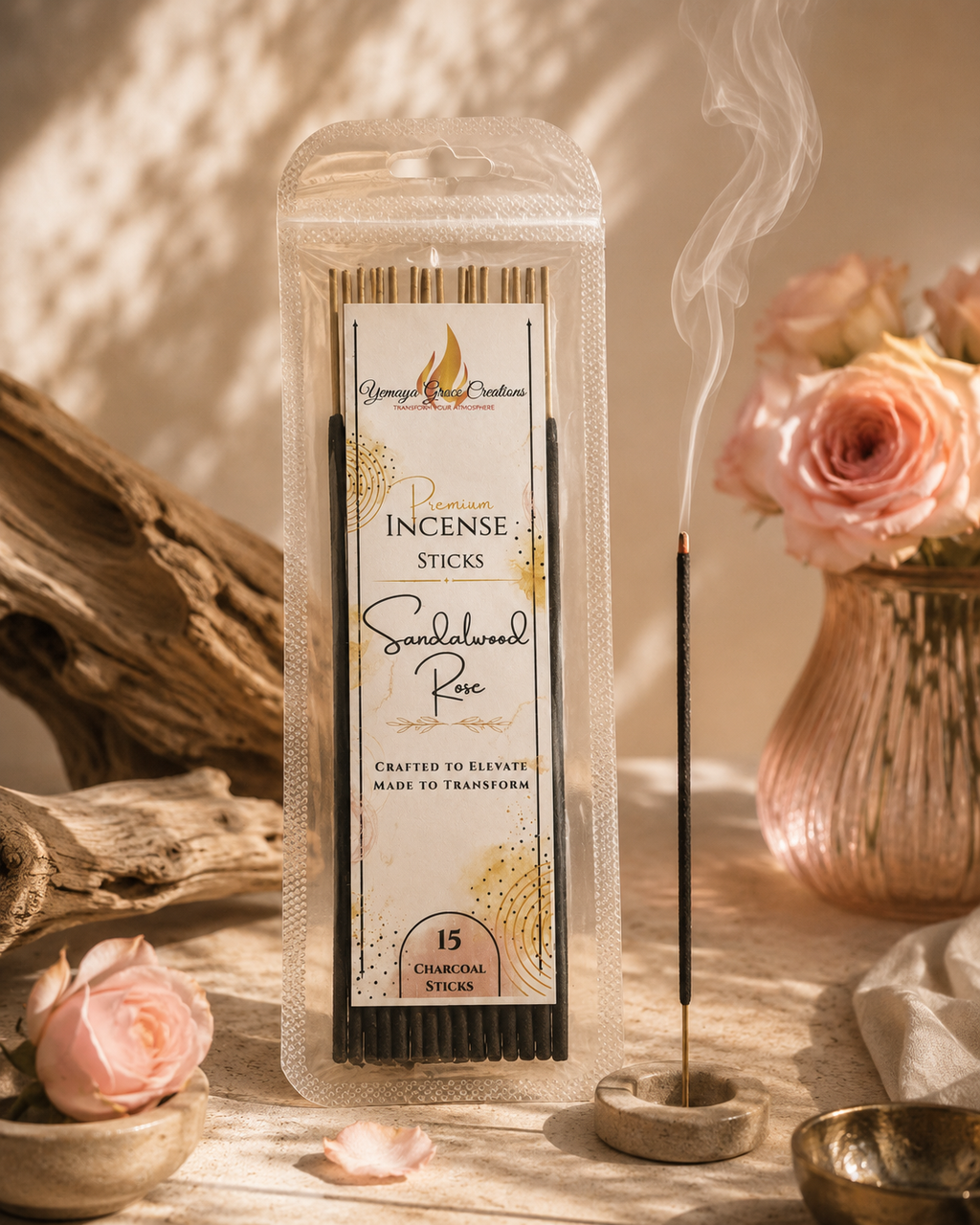 Sandalwood Rose Incense Sticks