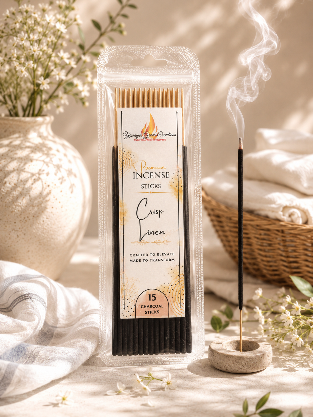 Crisp Linen Incense Sticks